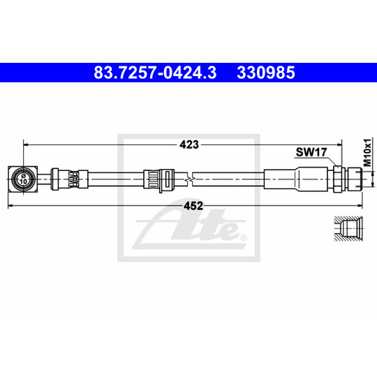 83.7257-0424.3 - Bromsslang 