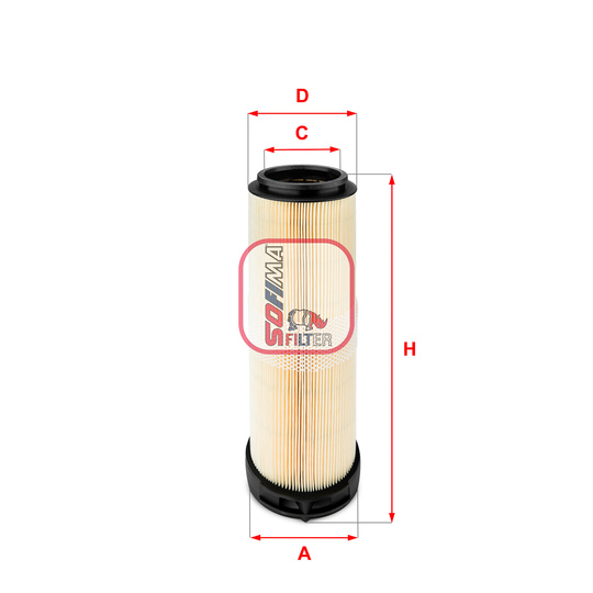 S 7596 A - Air filter 