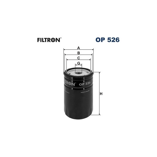 OP 526 - Oil filter 