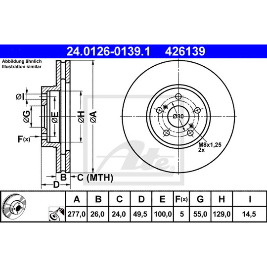 24.0126-0139.1 - Brake Disc 