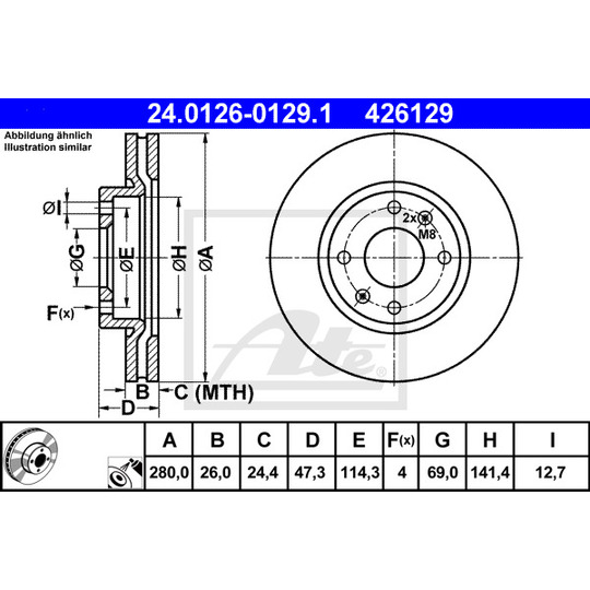 24.0126-0129.1 - Brake Disc 