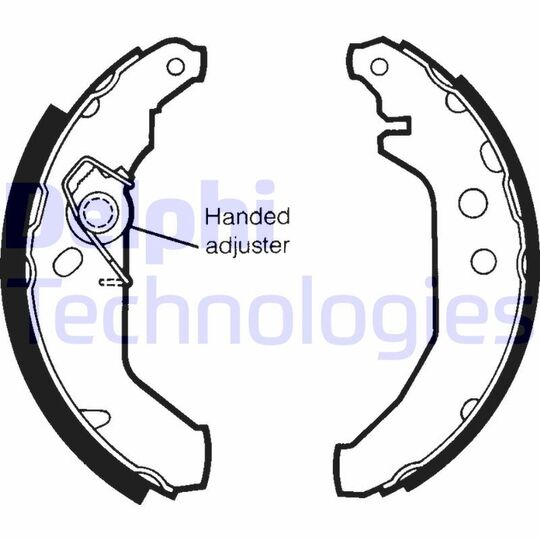 LS1435 - Brake Shoe Set 