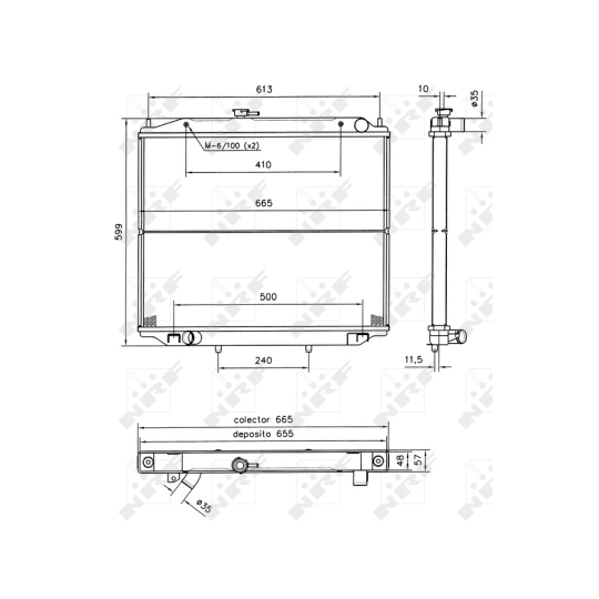 52238 - Radiator, engine cooling 