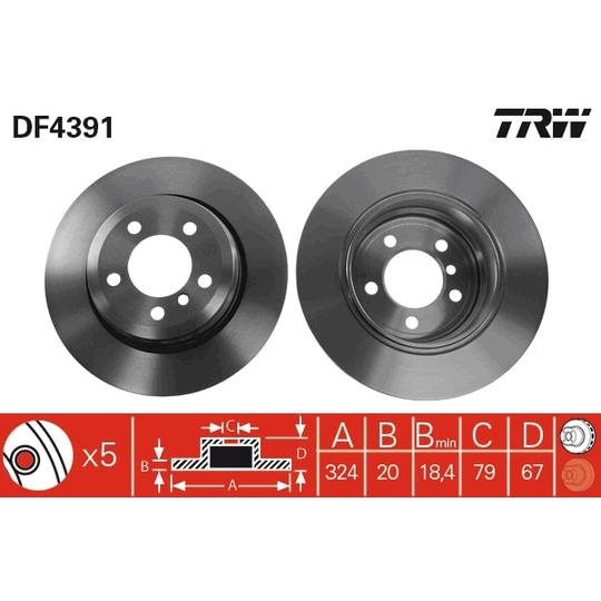 DF4391 - Brake Disc 