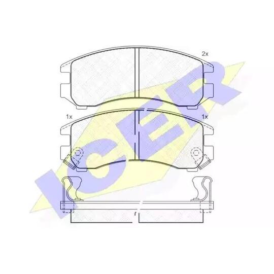 180810 - Brake Pad Set, disc brake 