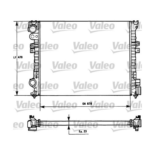 731166 - Radiator, engine cooling 