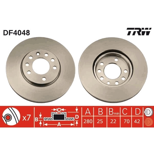 DF4048 - Brake Disc 