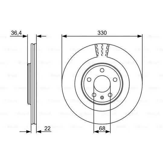 0 986 479 522 - Brake Disc 