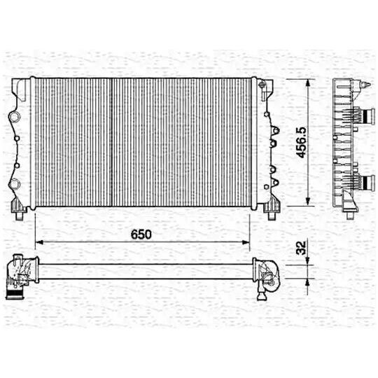 350213380000 - Radiator, engine cooling 