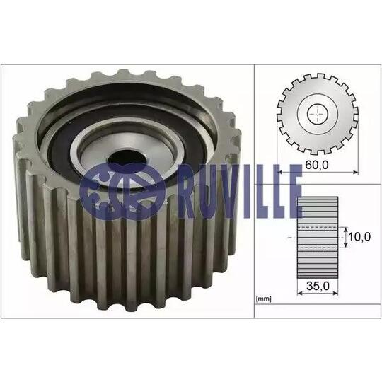 58102 - Deflection/Guide Pulley, timing belt 