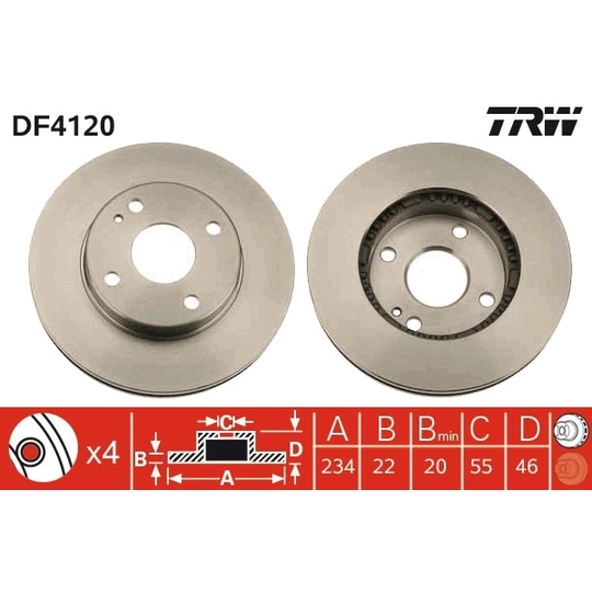 DF4120 - Brake Disc 