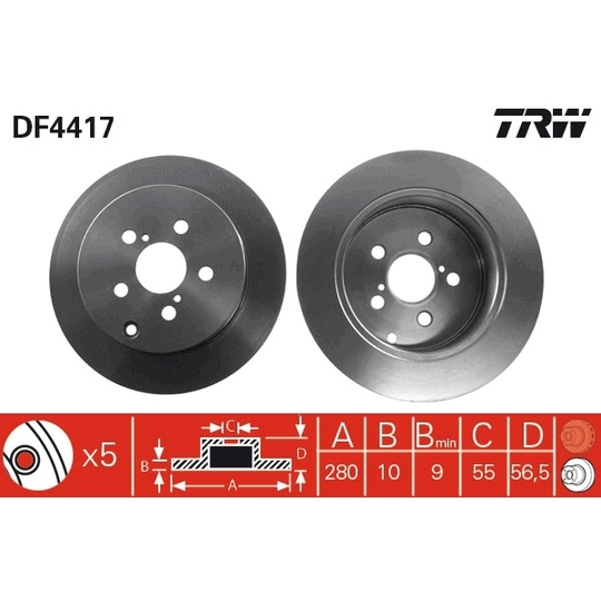 DF4417 - Brake Disc 