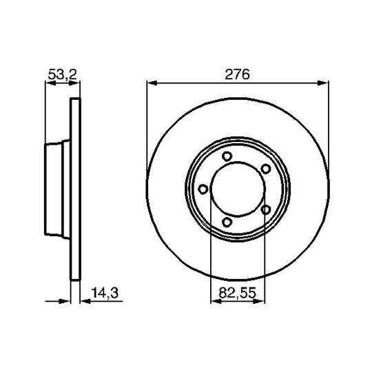 0 986 478 820 - Brake Disc 