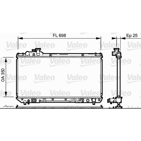 734172 - Radiaator, mootorijahutus 