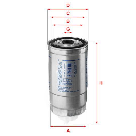 S 7H2O NR - Fuel filter 