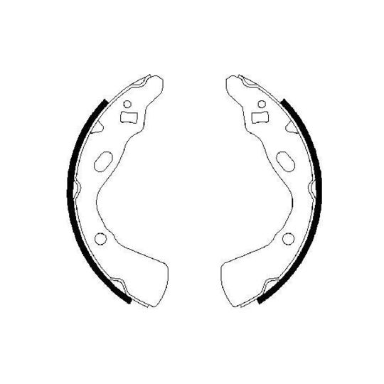 0 986 487 388 - Brake Shoe Set 