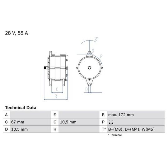 0 986 036 280 - Generator 