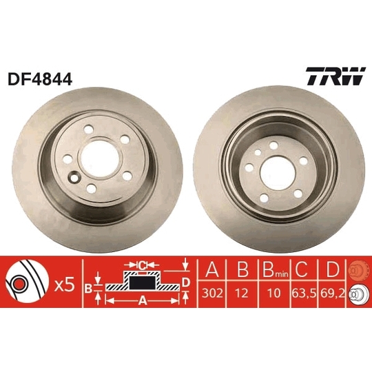 DF4844 - Brake Disc 