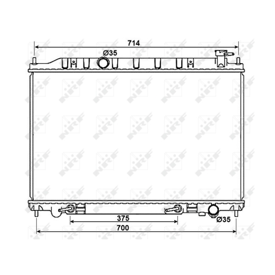 53407 - Radiator, engine cooling 