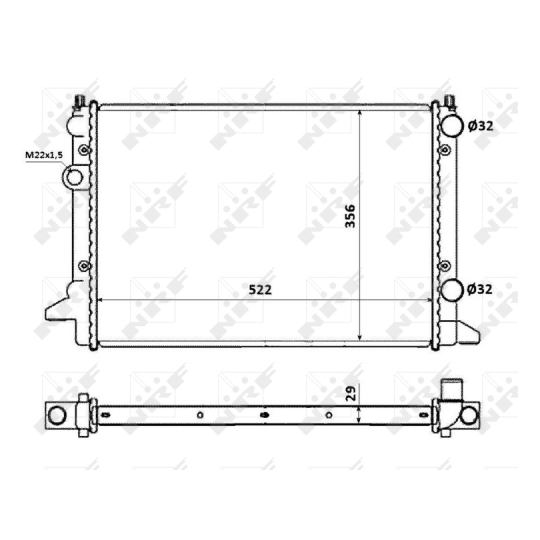 54695 - Radiator, engine cooling 