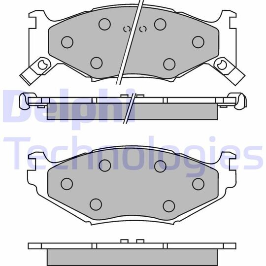 LP891 - Brake Pad Set, disc brake 