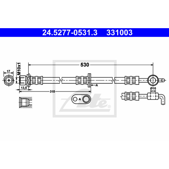 24.5277-0531.3 - Brake Hose 