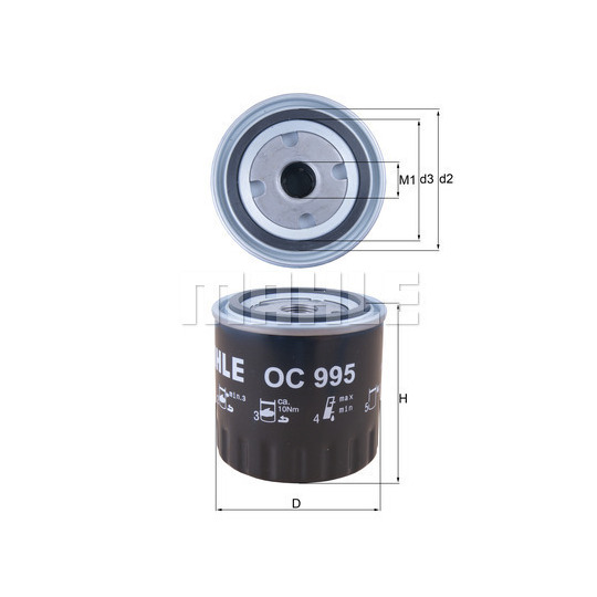 OC 995 - Oil filter 