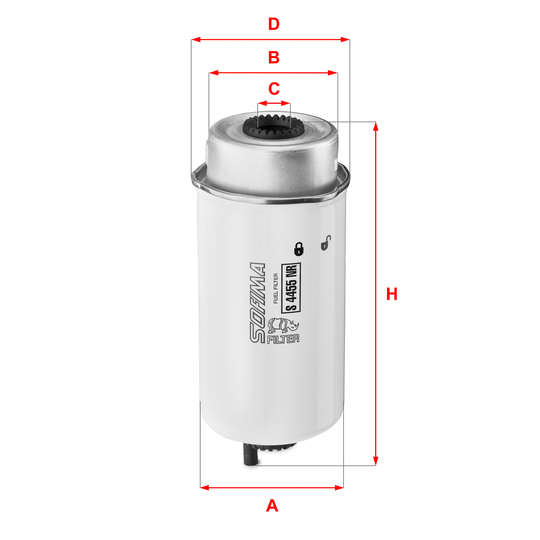 S 4455 NR - Fuel filter 