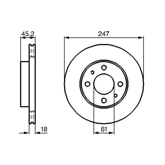 0 986 478 459 - Brake Disc 