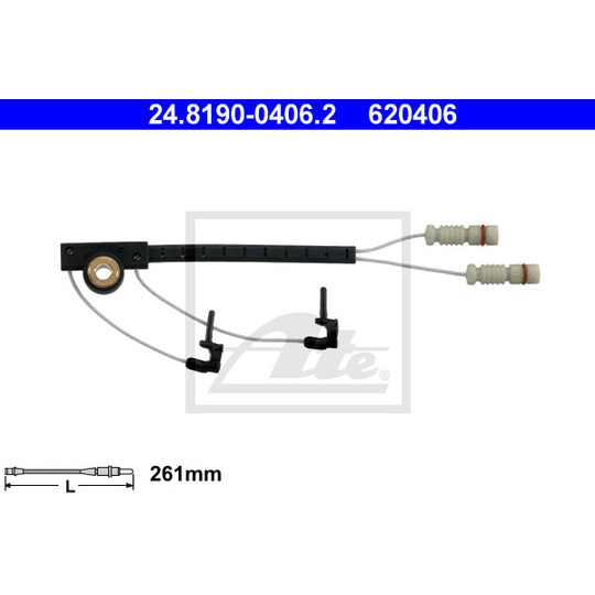 24.8190-0406.2 - Warning Contact, brake pad wear 