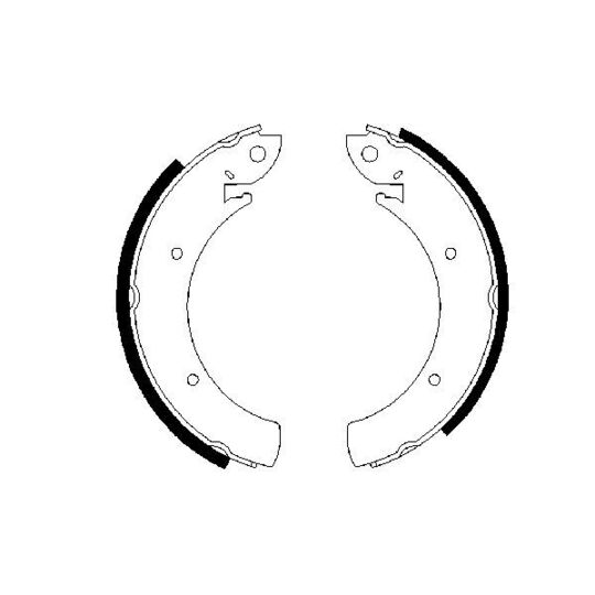 0 986 487 648 - Brake Shoe Set 