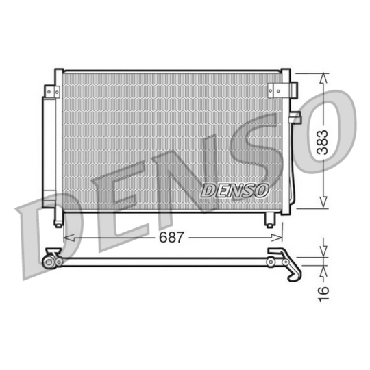DCN36002 - Condenser, air conditioning 