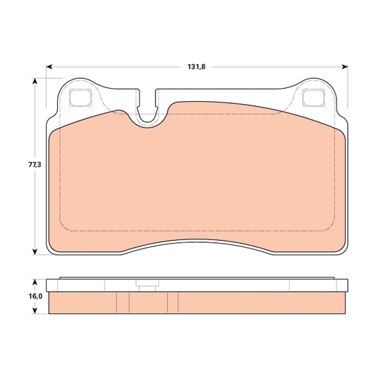 GDB1912 - Brake Pad Set, disc brake 