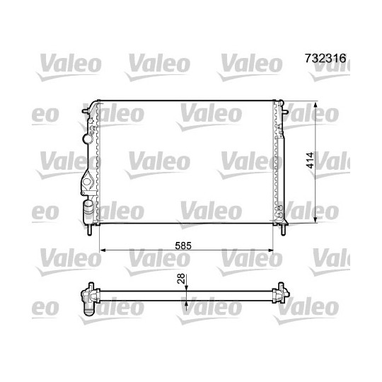 732316 - Radiator, engine cooling 