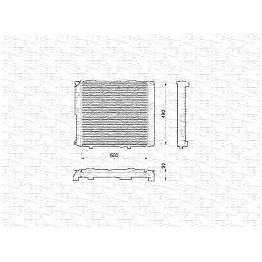 350213774000 - Radiator, engine cooling 