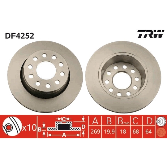 DF4252 - Brake Disc 