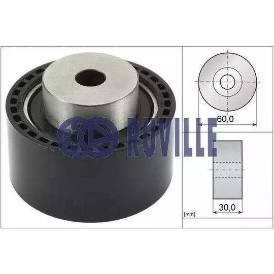 55922 - Deflection/Guide Pulley, timing belt 