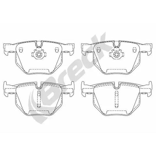 23732 00 702 00 - Brake Pad Set, disc brake 