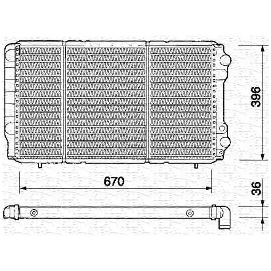 350213361000 - Radiator, engine cooling 