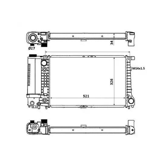 53879 - Radiator, engine cooling 