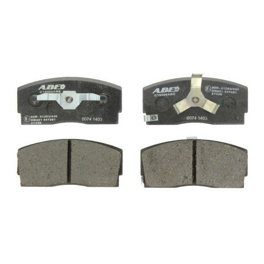 C16006ABE - Brake Pad Set, disc brake 