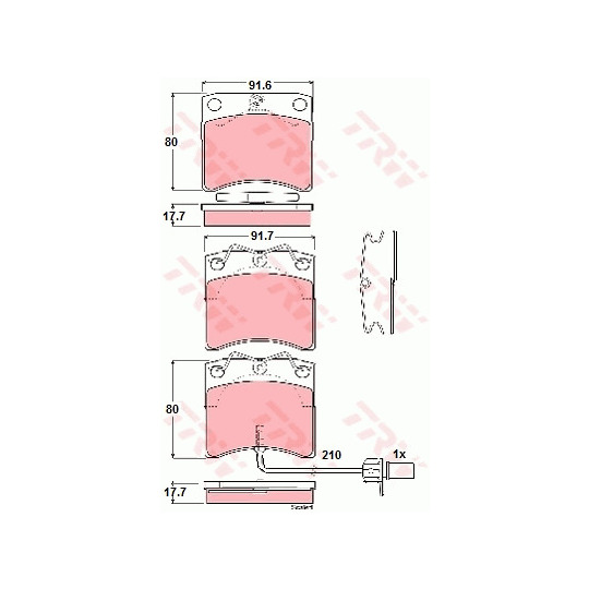 GDB1368 - Brake Pad Set, disc brake 