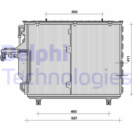TSP0225041 - Condenser, air conditioning 