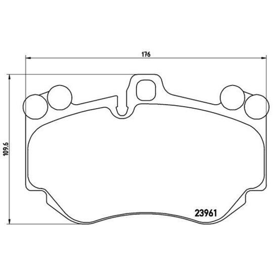 P 65 016 - Brake Pad Set, disc brake 