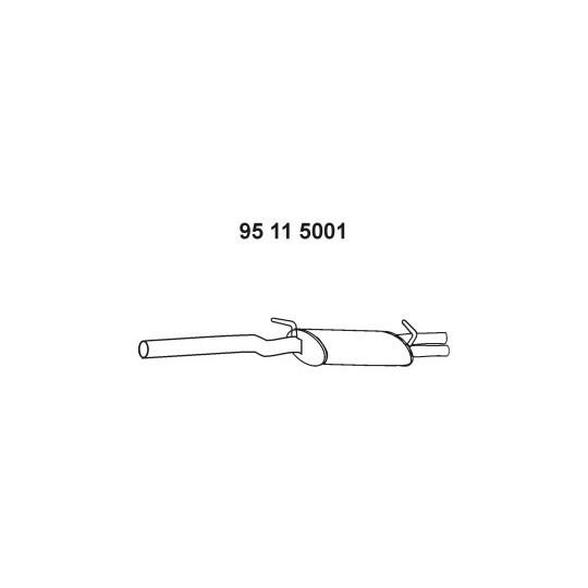 95 11 5001 - Middle Silencer 