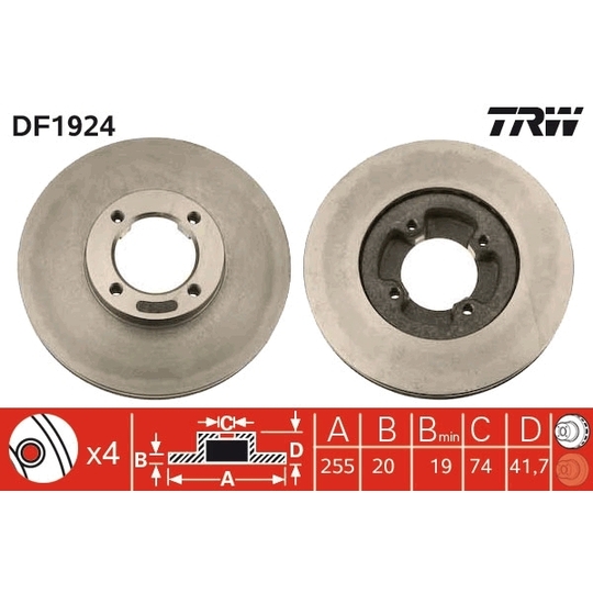 DF1924 - Brake Disc 