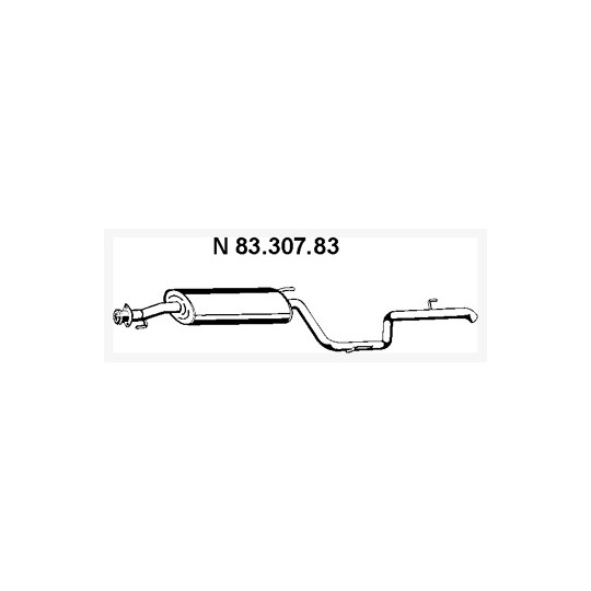 83.307.83 - Bakre ljuddämpare 