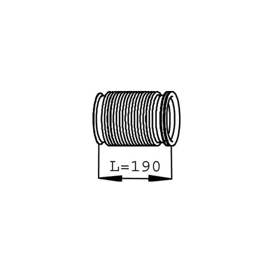 68239 - Corrugated Pipe, exhaust system 