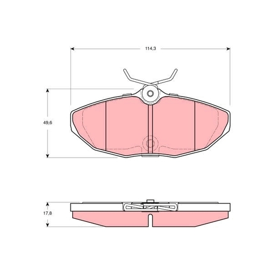 GDB1511 - Brake Pad Set, disc brake 