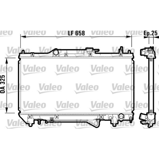 732754 - Radiator, engine cooling 